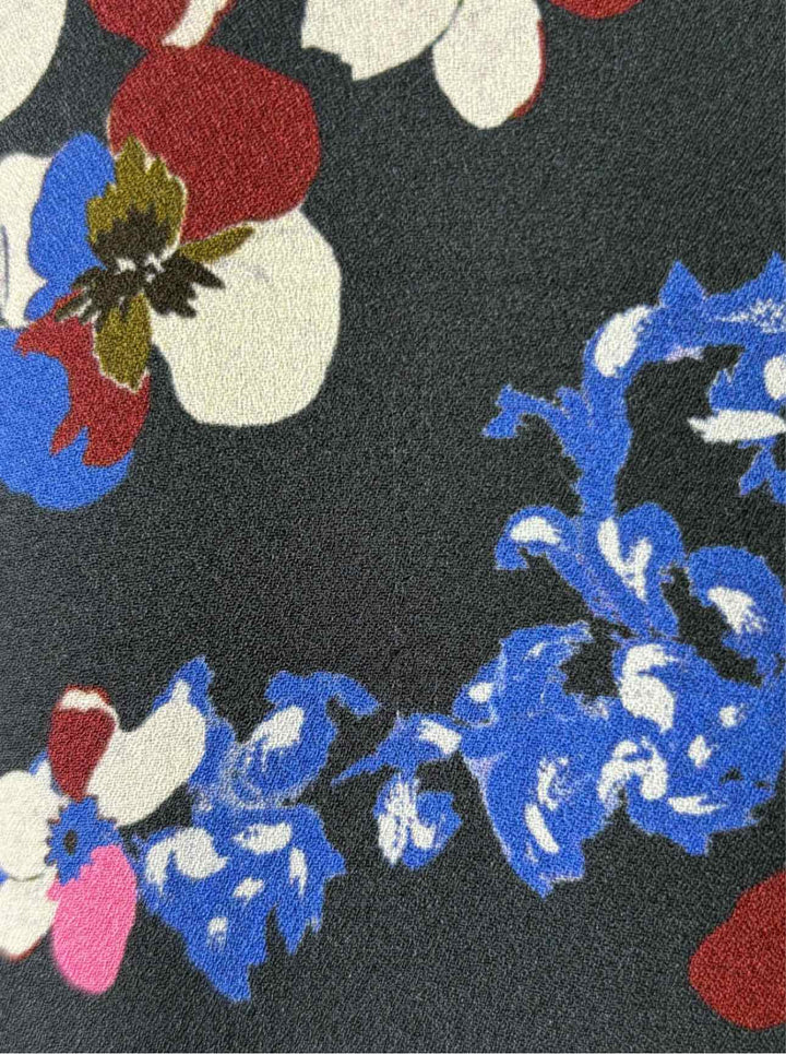 Erdem Size 6 Floral Silk Skirt