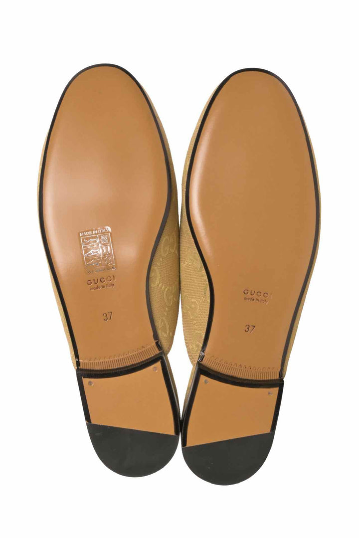 Gucci Size 37 GG Princetown Canvas Mules