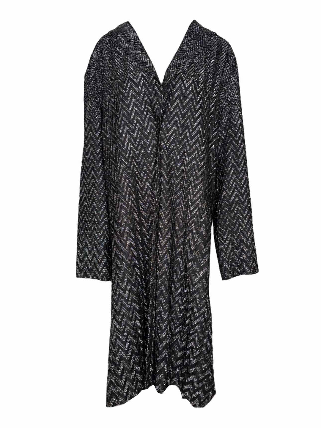Missoni Metallic Chevron Pattern Size 48 Coat