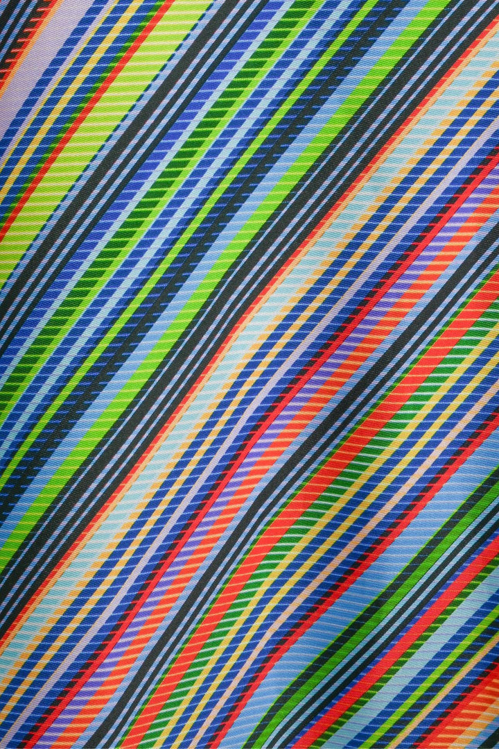 Milly Size L Striped Satin Sleeveless Top & Bias Skirt