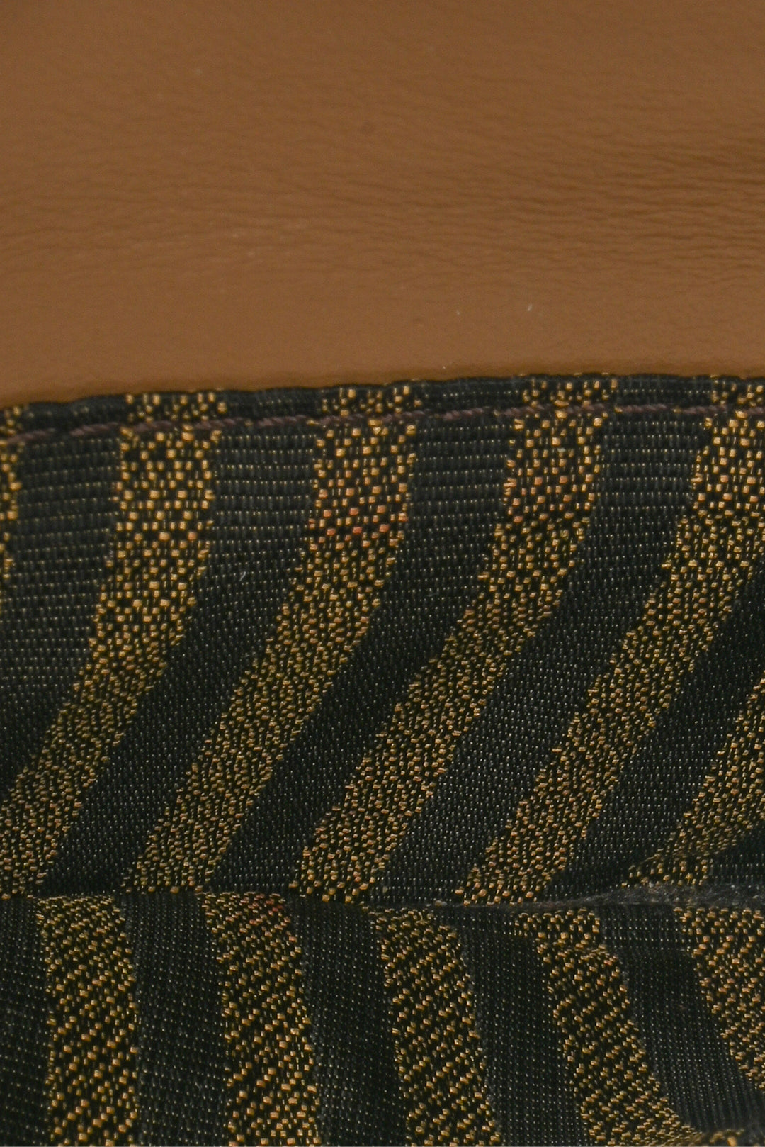 Fendi Fabric Jacquard FF 1974 Fold Over Card Holder Wallet
