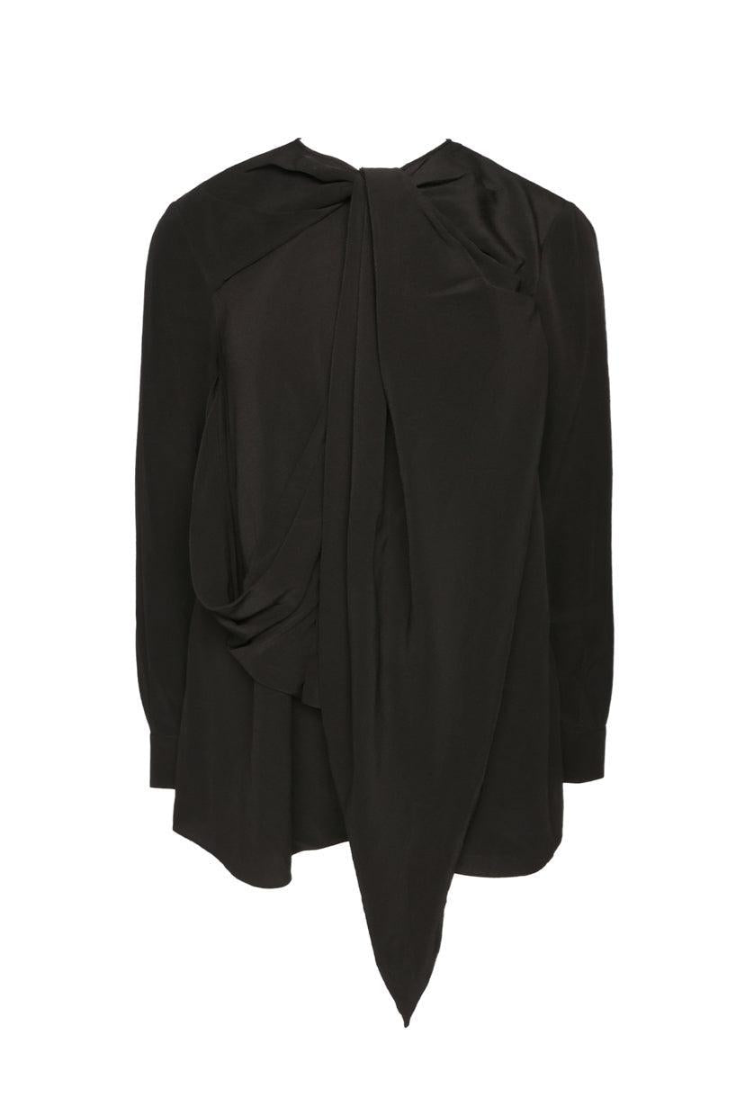 Givenchy Size 38 Asymmetrical Draped Top