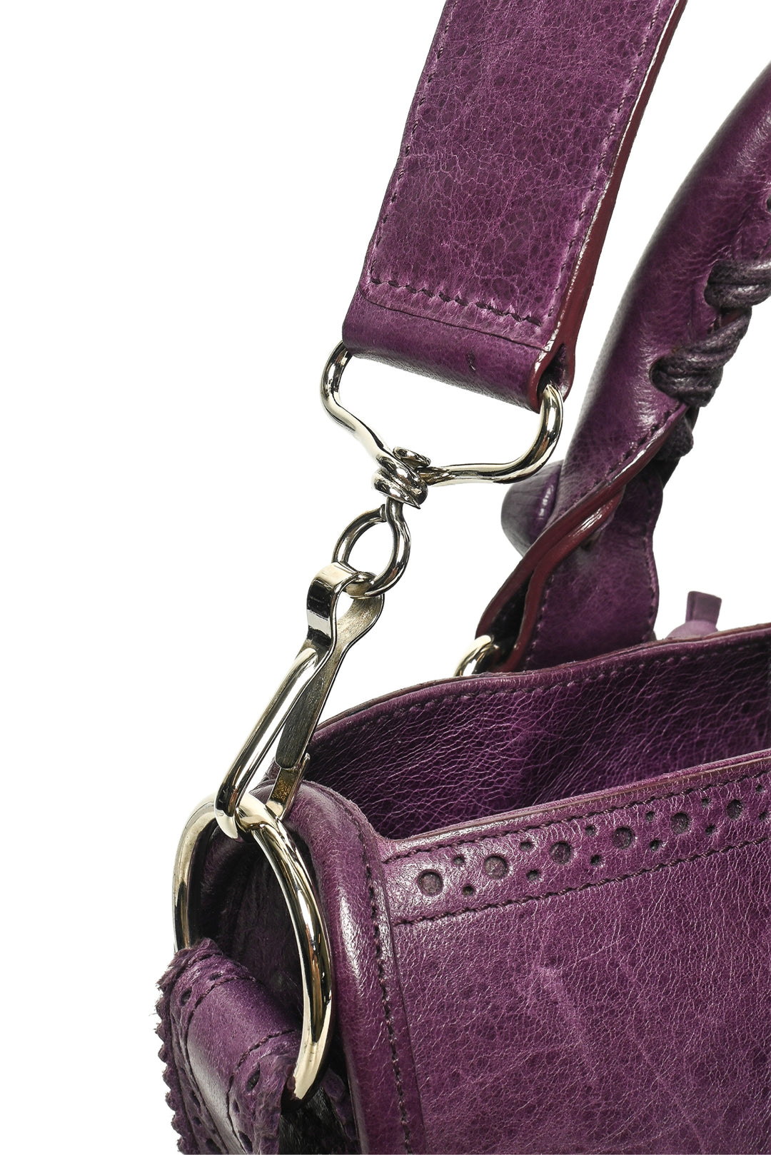 Balenciaga Giant Brogues Covered Motocross City Bag