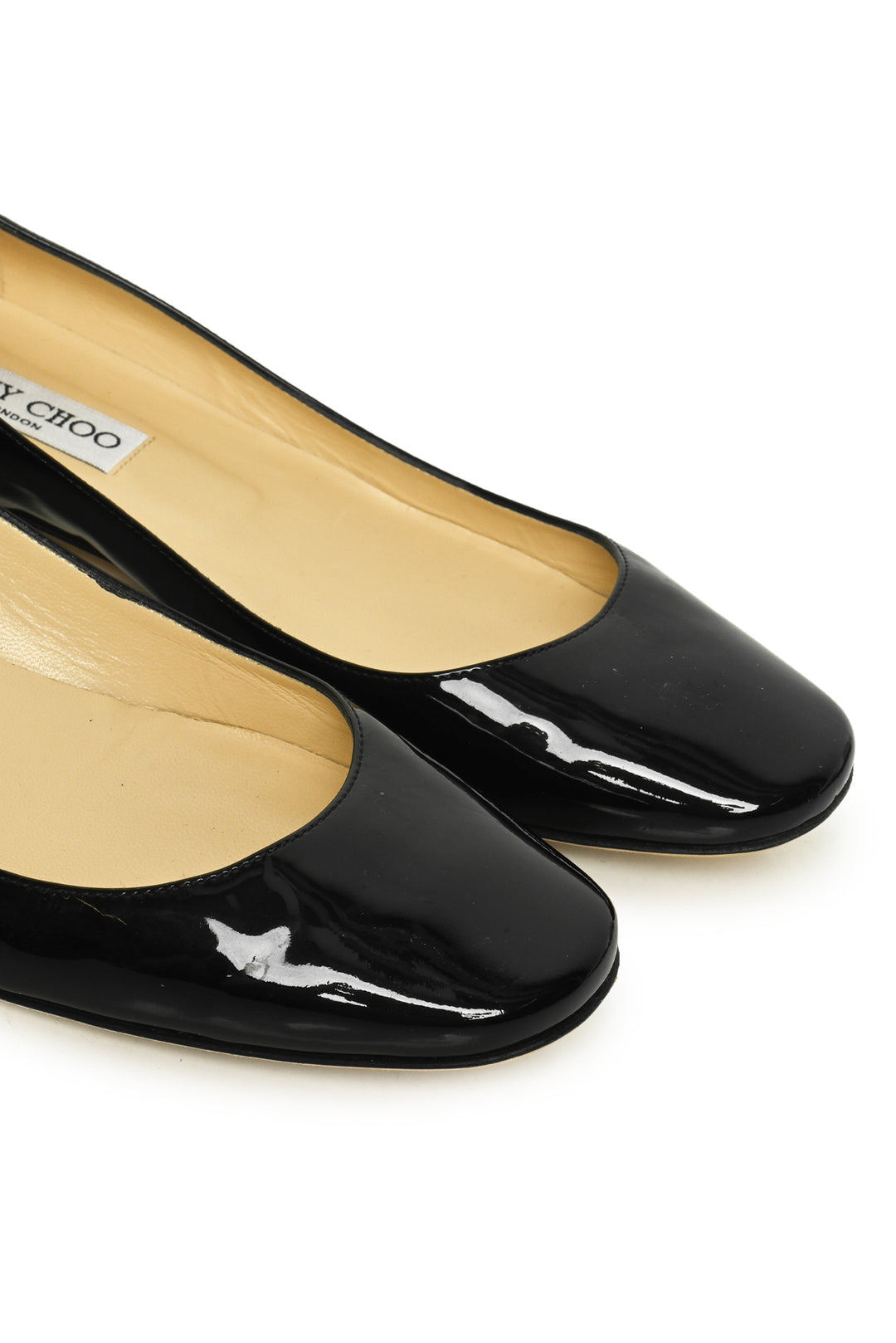 Jimmy Choo Size 38.5 Patent Leather Ballet Flat