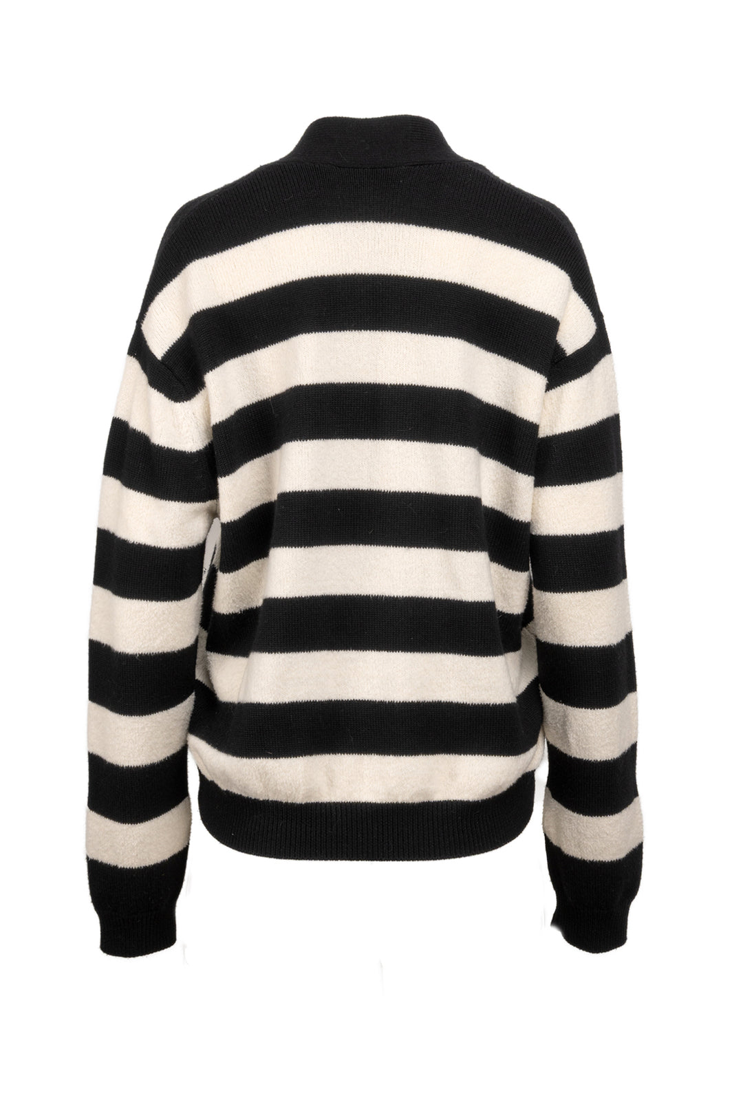Moncler Size S Striped Logo Cardigan
