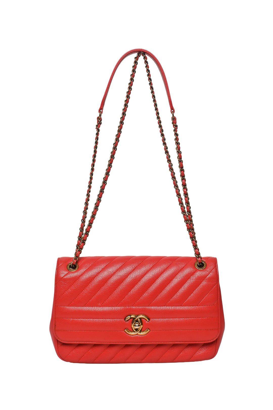 Chanel 2016-2017 Diagonal Quilted Flap