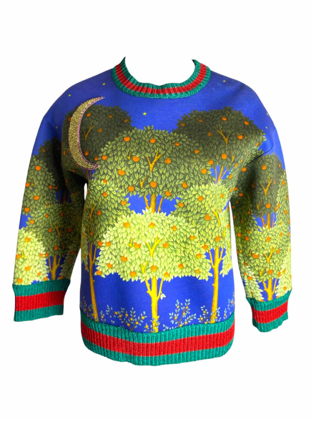 Gucci Size XS Night Garden Print Sweatshirt