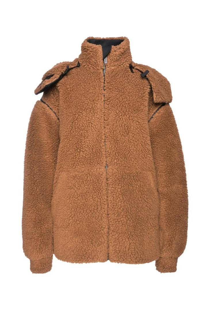 Prada Size L Double Fleece & Recycled Technical Fabric Jacket