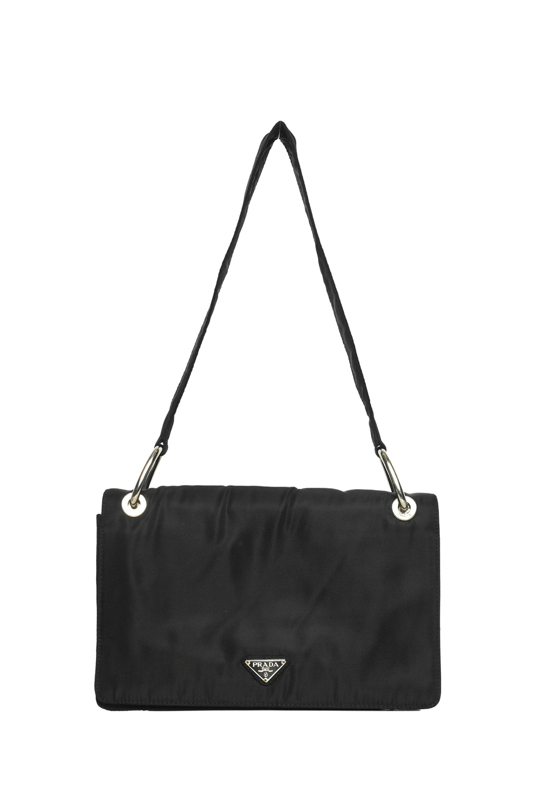 Prada Vintage Tessuto Nylon Flap Shoulder Bag