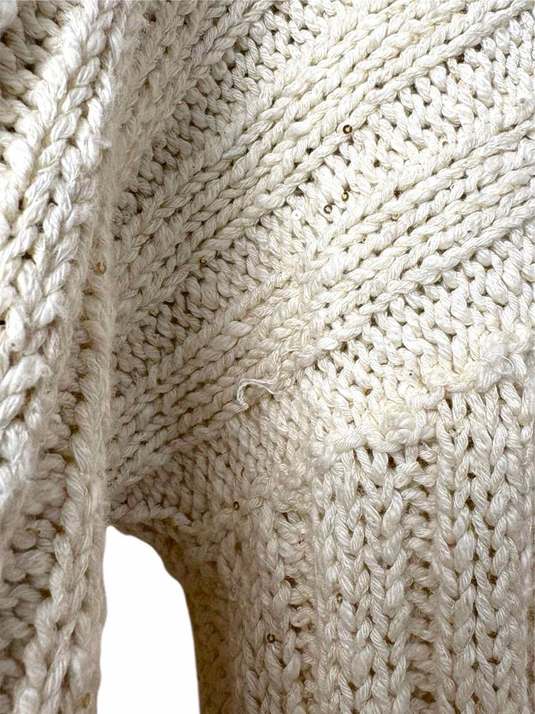 Brunello Cucinelli Size M Metallic Ribbed Cotton Blend Cardigan