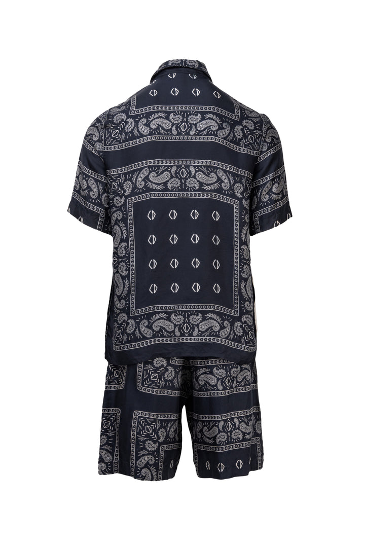 Dior x Cactus Jack Size S Men's Bandana Silk Short-Sleeved Shirt & Short Set