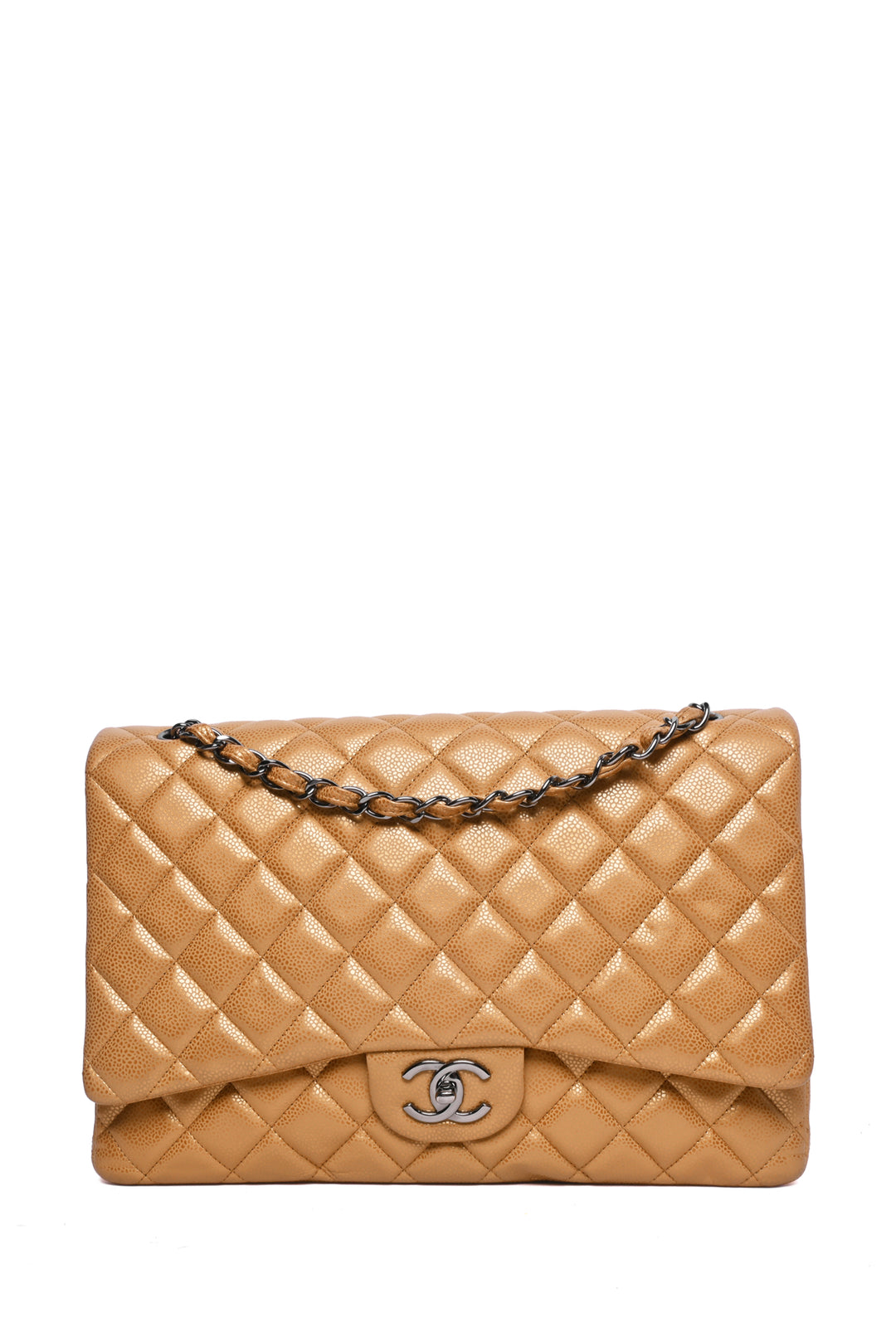 Chanel Maxi Classic Double Flap Caviar Shoulder Bag