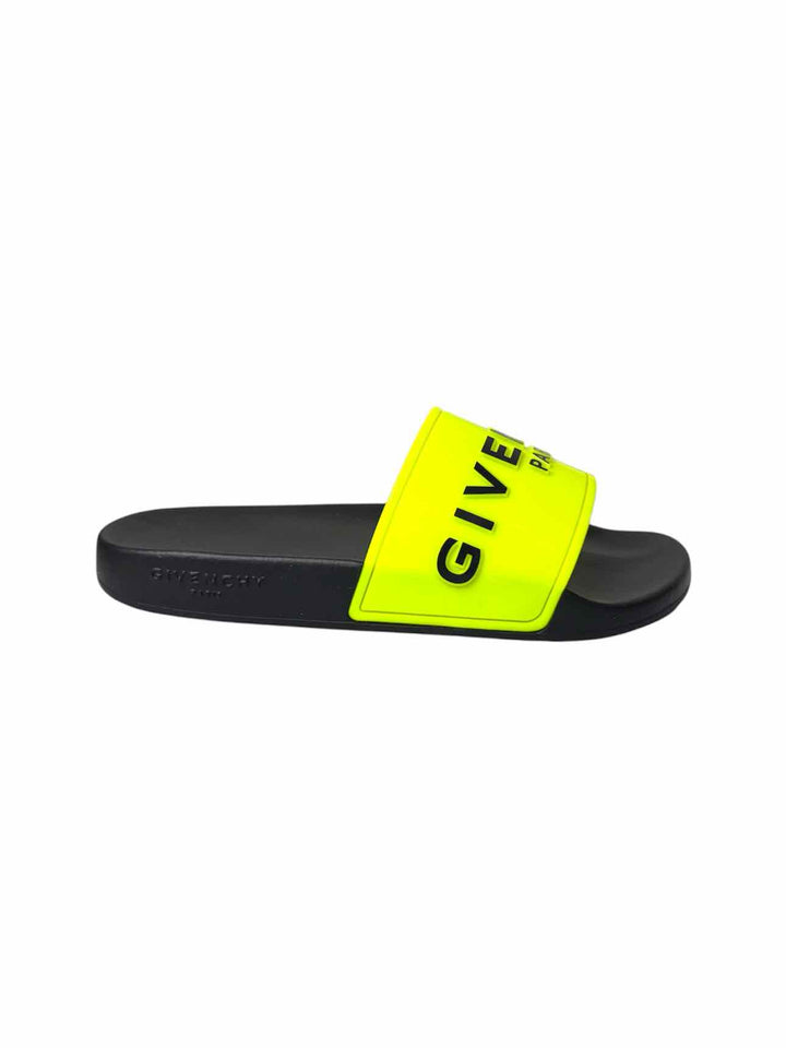 Givenchy Size 39 Logo Rubber Slides Sandals