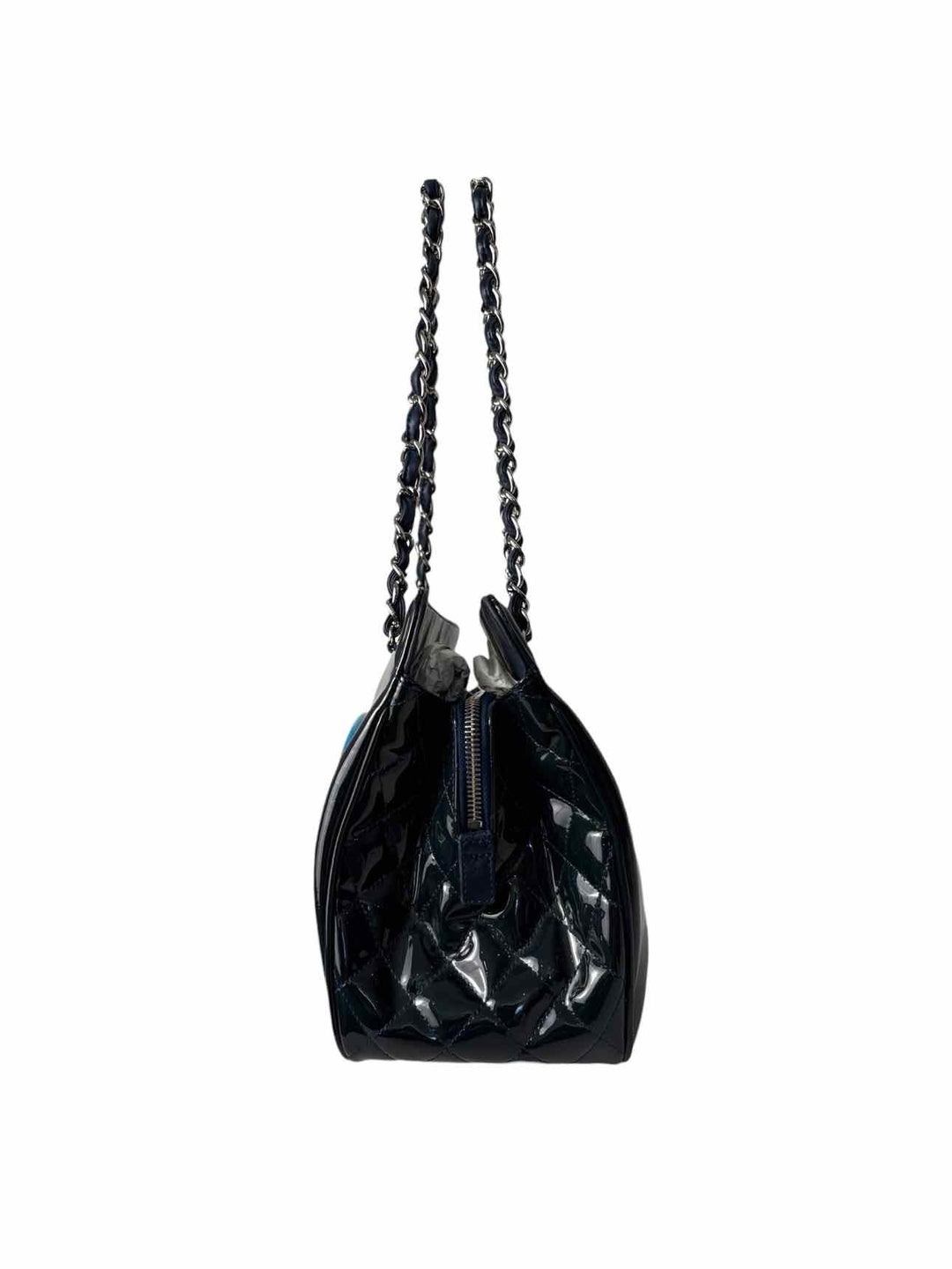 Chanel Patent Leather Logo Lipstick Purse