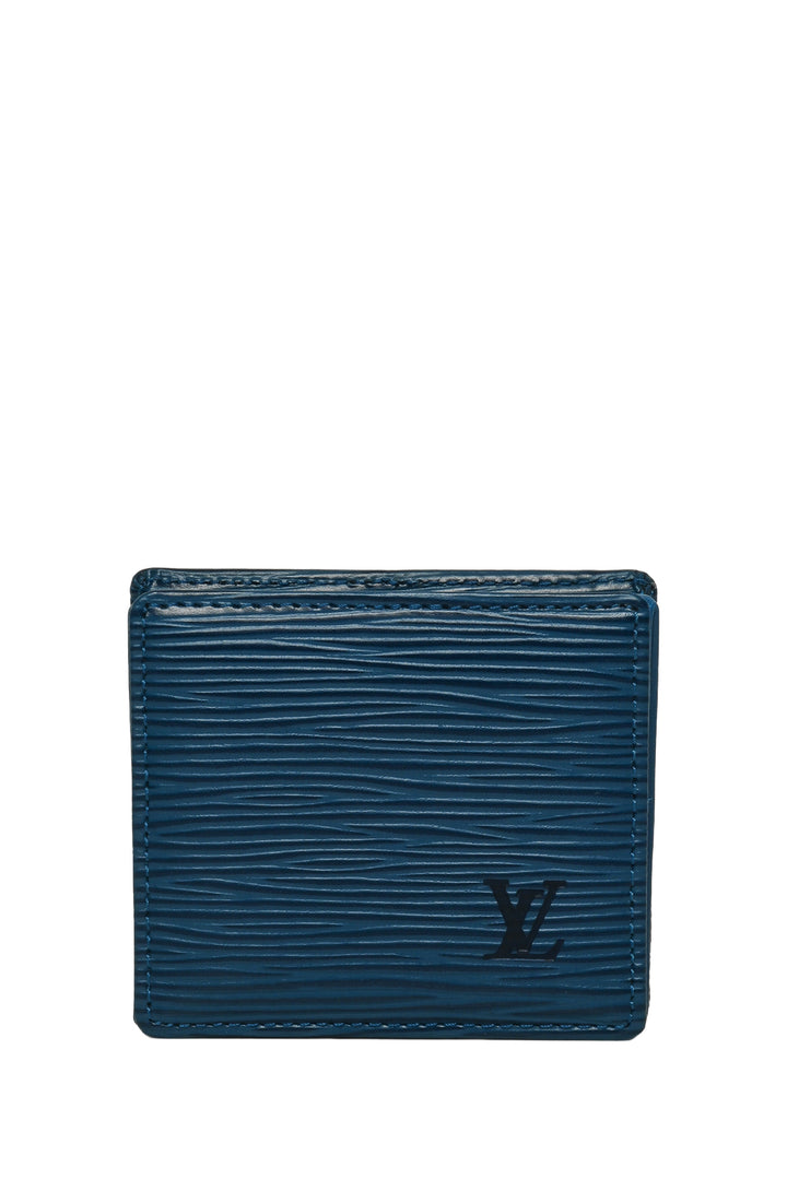 Louis Vuitton Vintage 1995 Epi Leather Snap Closure Square Coin Pouch Wallet