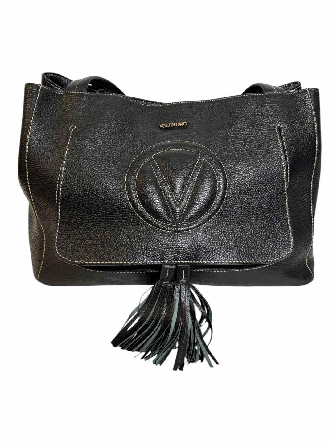 Mario Valentino Estelle Dollaro Quilted Logo Leather Purse