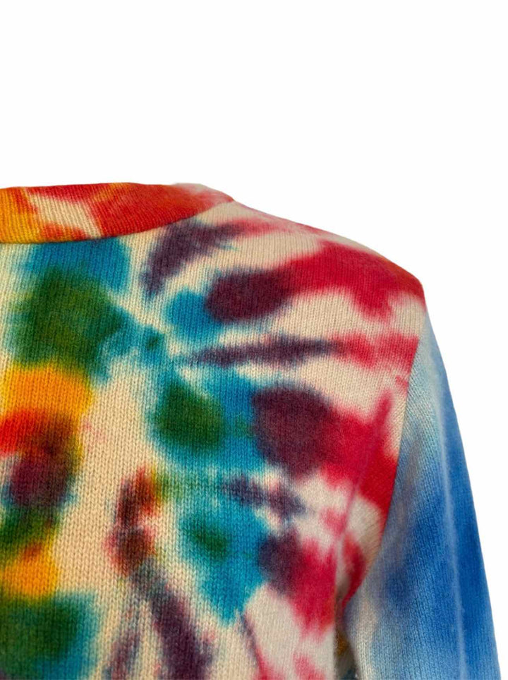 Elder Statesman Size L Men's Mordechai Rubinstein Tiedye Cashmere Crew Sweater