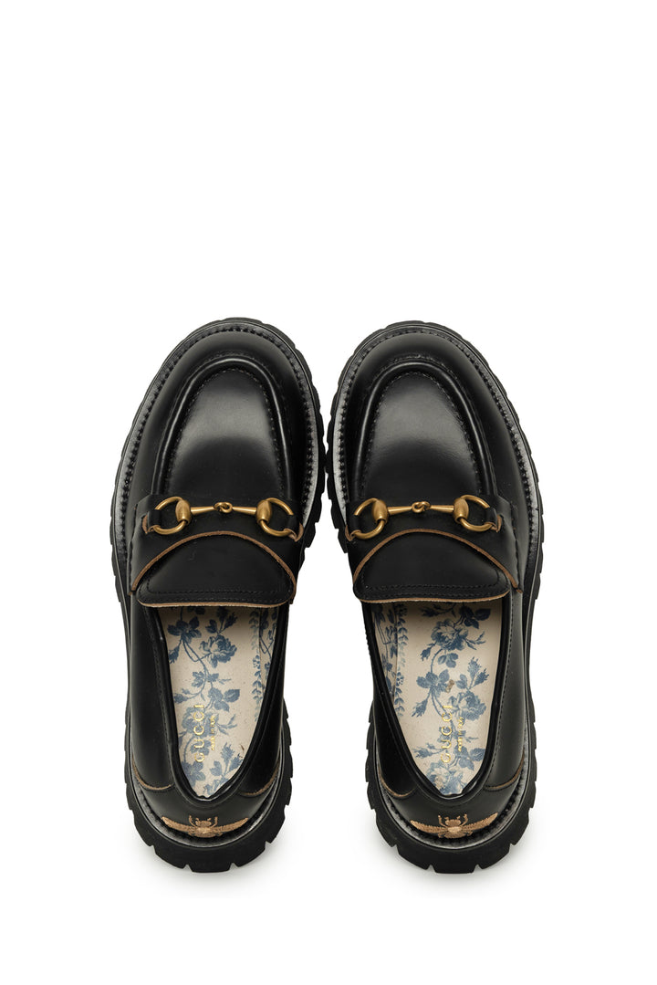 Gucci Size 40.5 Horsebit Lug Sole Loafers