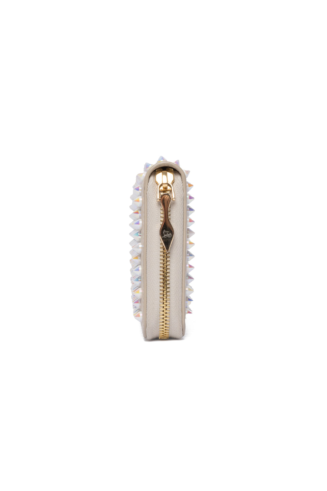 Christian Louboutin Spikes Panettone Zip Around Wallet