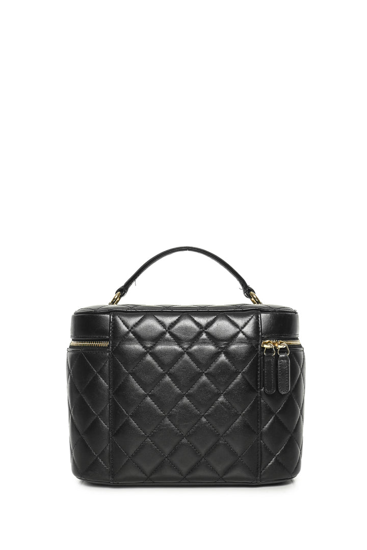 Chanel 2017-2018 Quilted Lambskin Trendy Top Handle Vanity Pouch