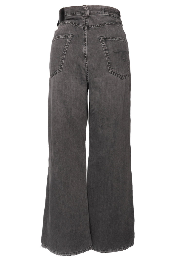 R13 Size 27 Damon Pleated Wide Leg Jeans