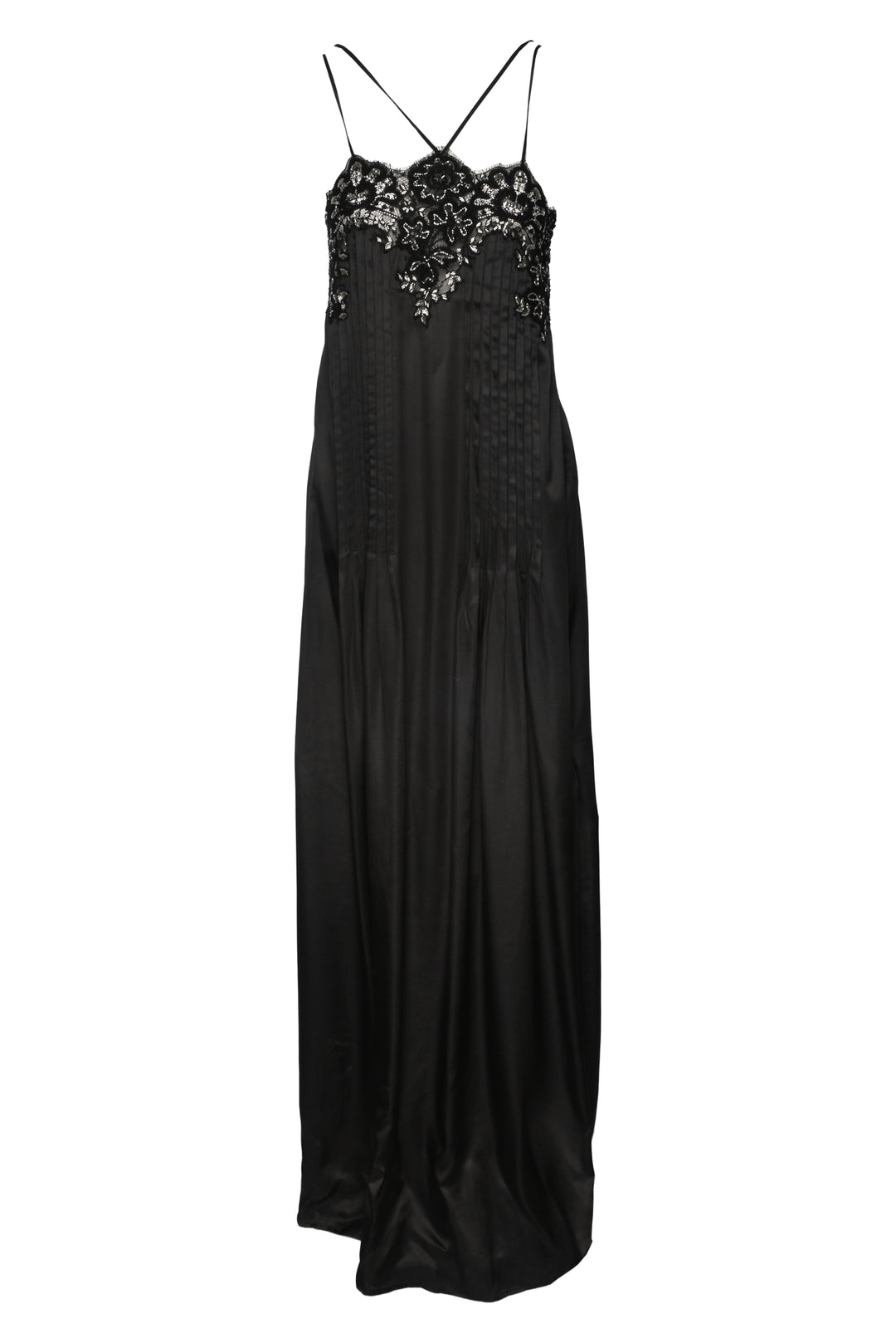 Elisabetta Franchi Size 38 Halter Neck Embroidered Dress