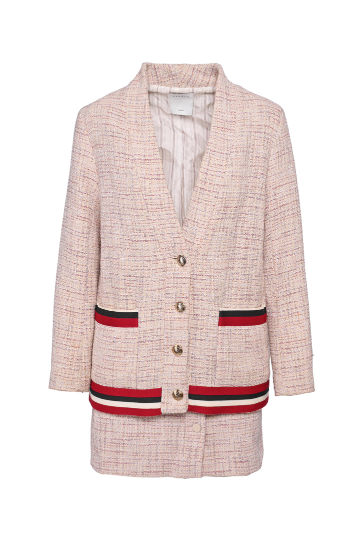 Sandro Size 38 Tweed Jacket & Mini Skirt Set