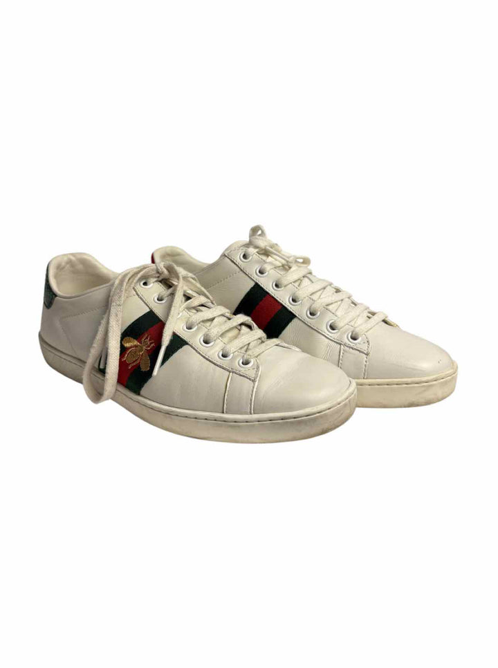 Gucci Size 38 Ace Leather Sneaker