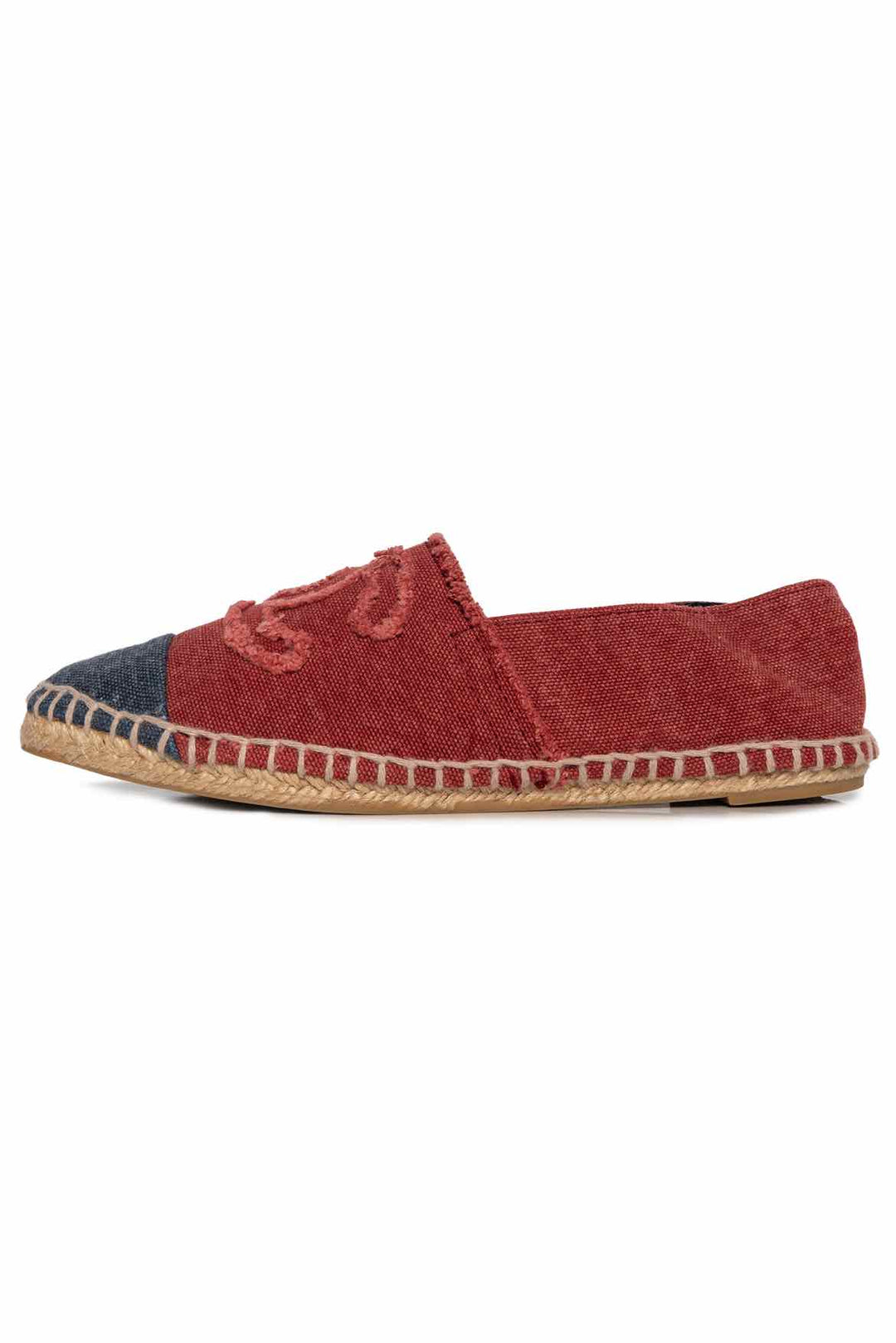 Chanel Size 36 Canvas CC Logo Espadrilles Flats