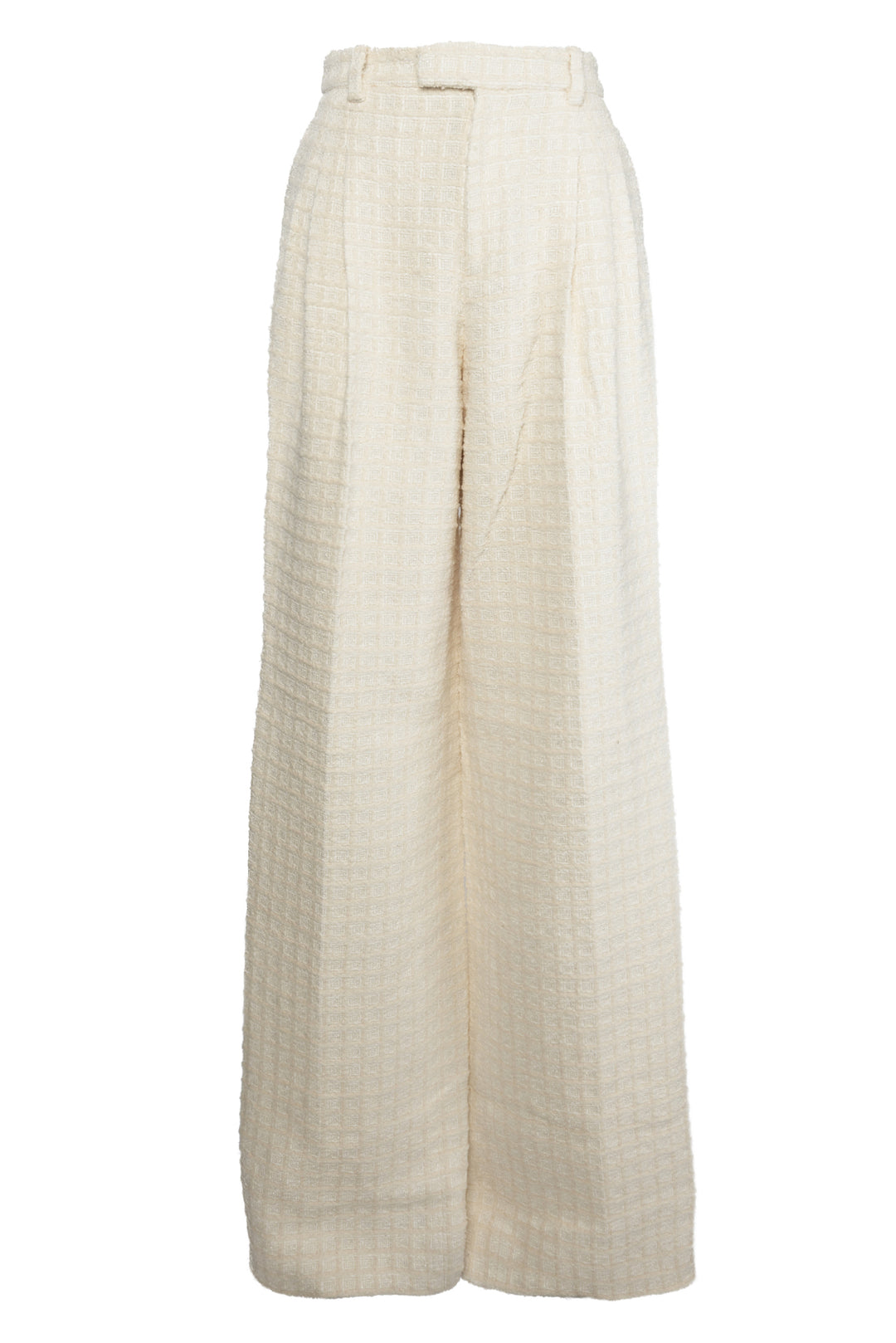 Gucci Size 40 Cream Tweed Pants