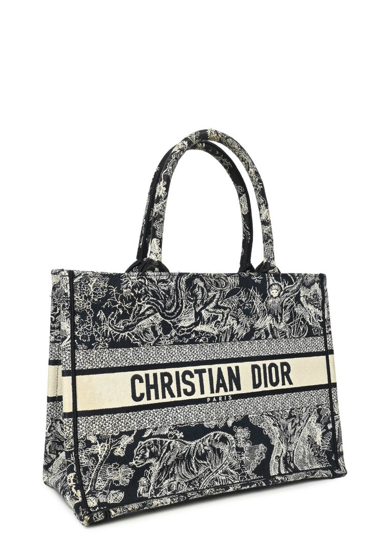Dior 2022 Toile de Jouy Reverse Medium Book Tote