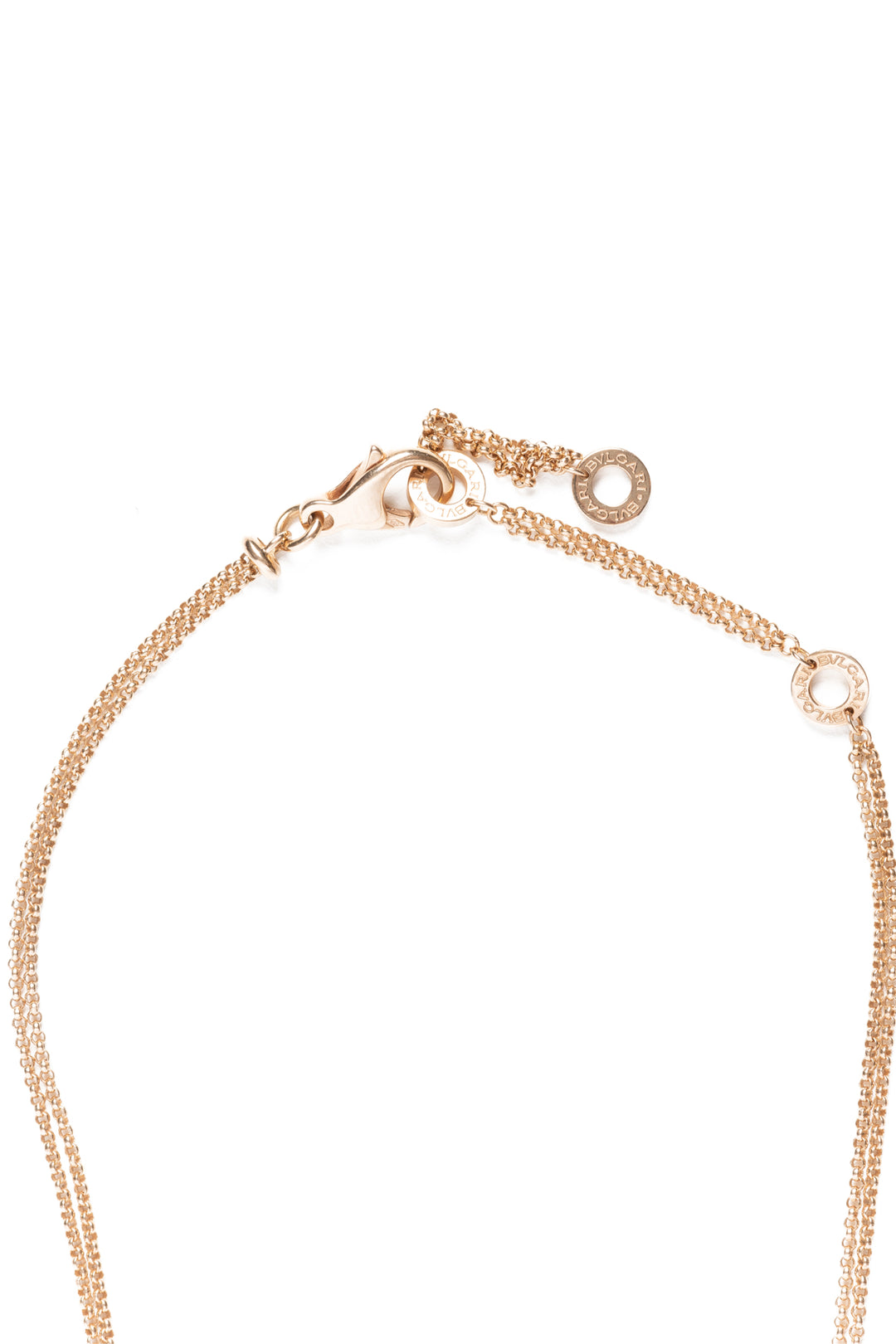 Bvlgari 18K Rose Gold Mother of Pearl & Diamond Gelati Necklace