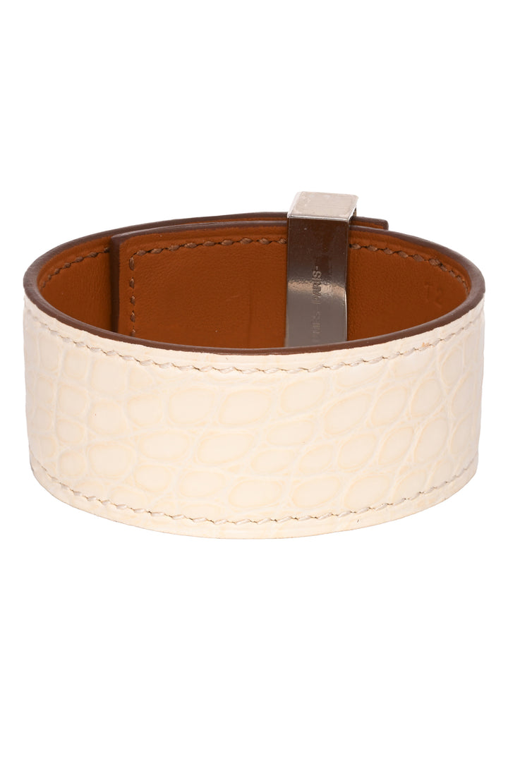 Hermes Size S 2021 Alligator Collier de Chien Bracelet