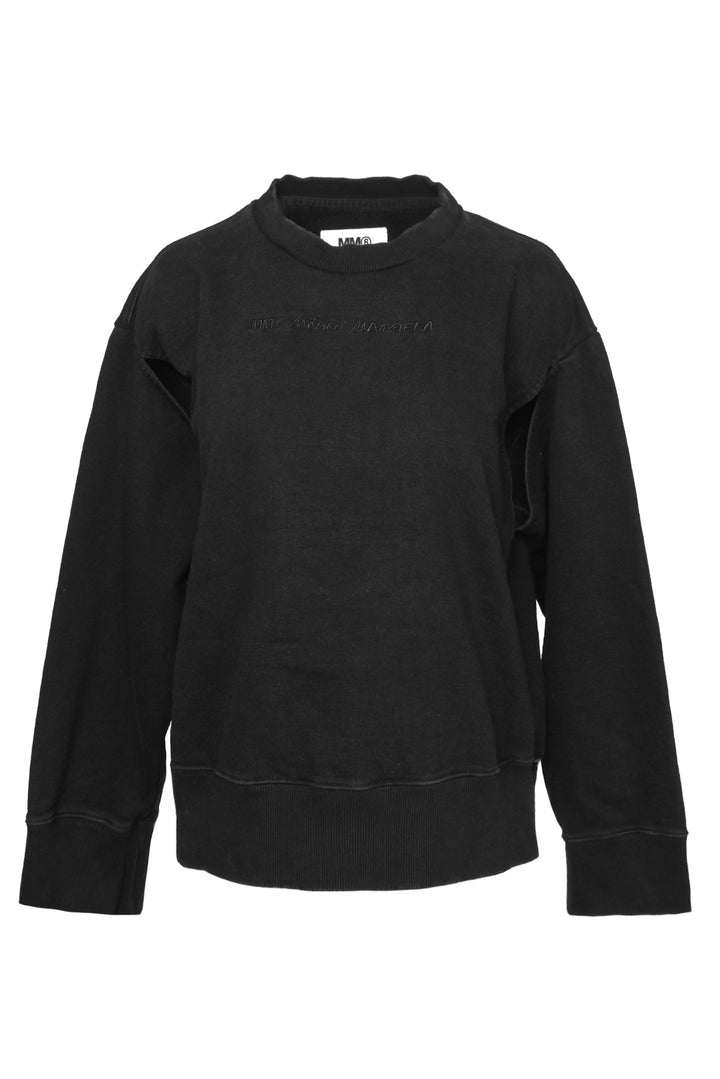 MM6 Size XS Logo Embroidered Crewneck Sweatshirt