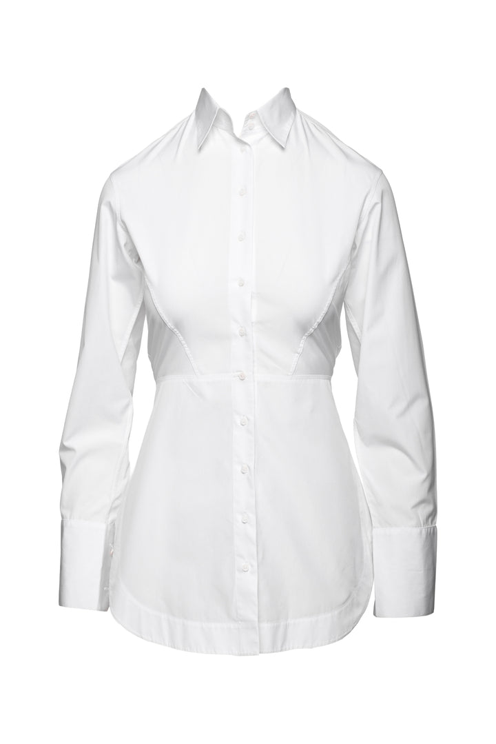 Alaia Size 4 Cotton Poplin Shirt