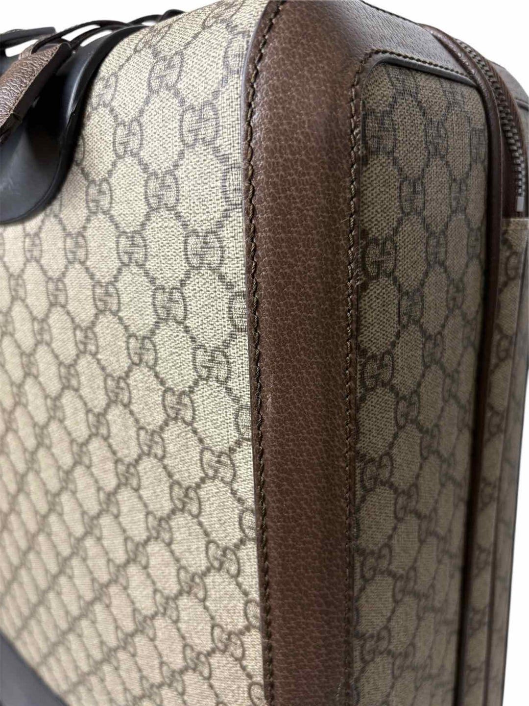 Gucci GG Supreme Web Carry On Rolling Travel Bag Luggage