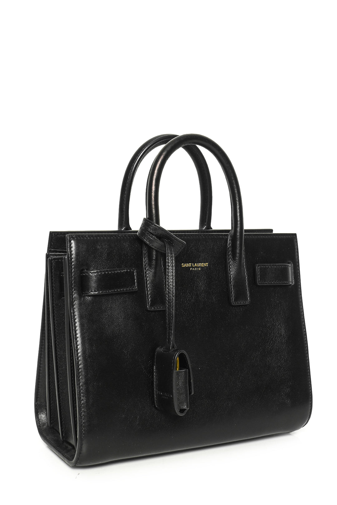 Saint Laurent Smooth Leather Nano Sac De Jour Tote