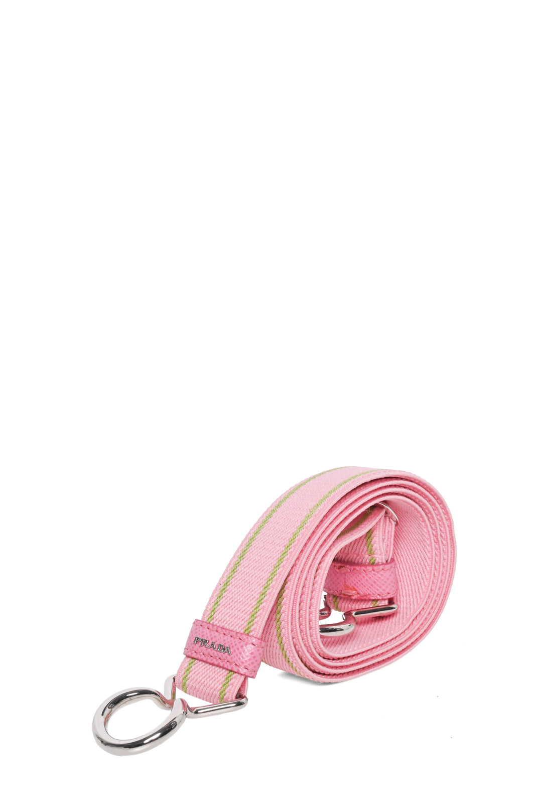 Prada Size 32 Elasticized Logo Thin Belt