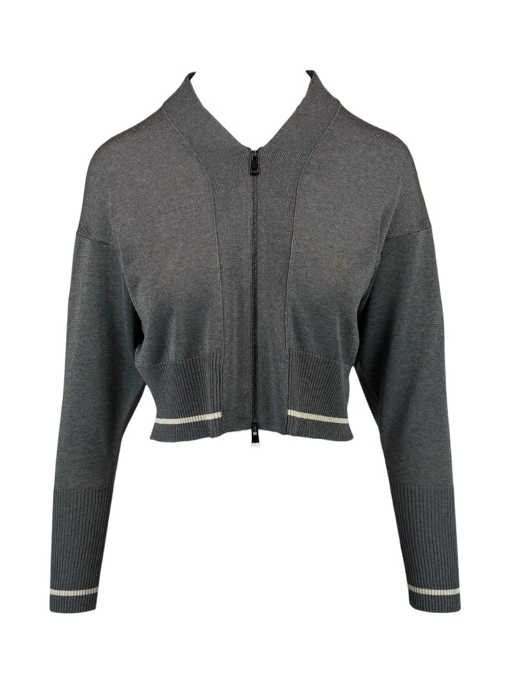 Lorena Antoniazzi Size XS Zip-Up Knit Cardigan
