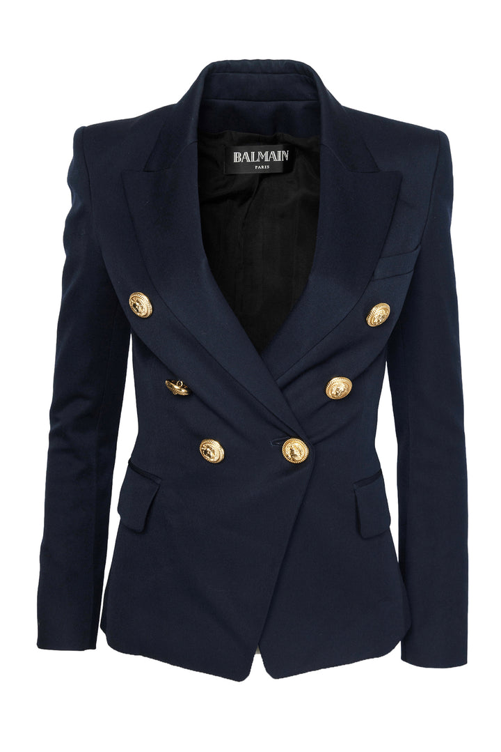Balmain Size 34 Double Breasted Blazer