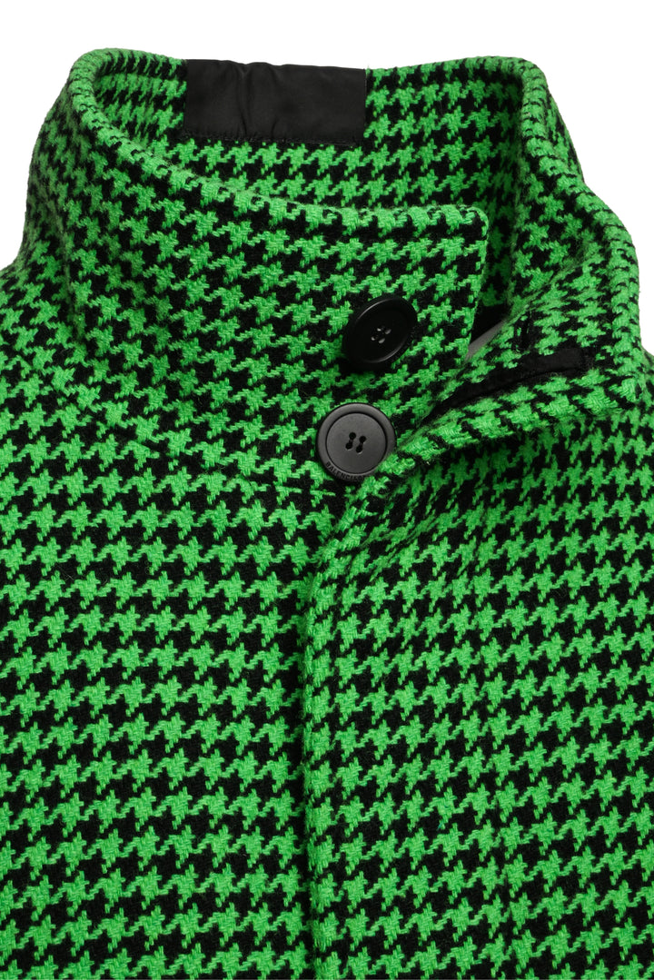 Balenciaga Size 34 2020 Wool Blend Houndstooth Print A-Line Jacket