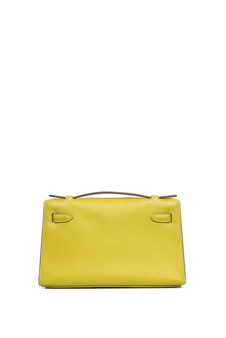 Hermes 2011 Swift Leather Kelly Pochette Clutch