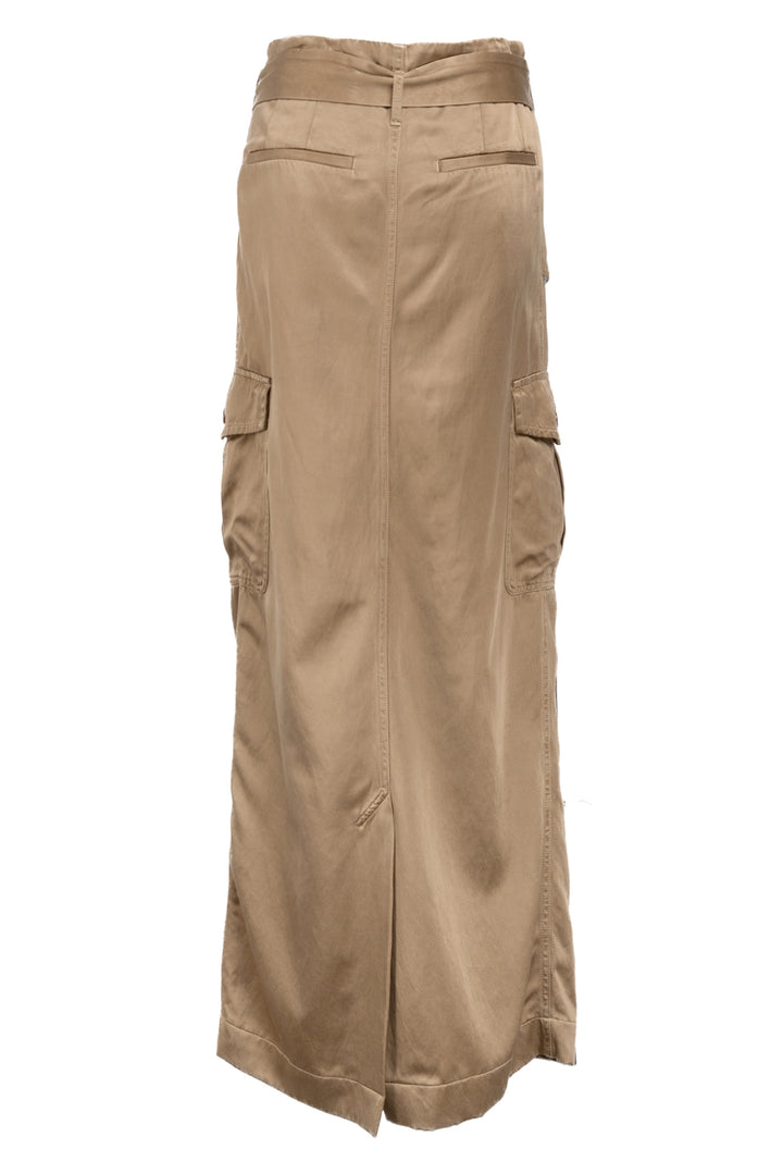 Dries Van Noten Size 36 Savannas Overdyed Twill Maxi Skirt