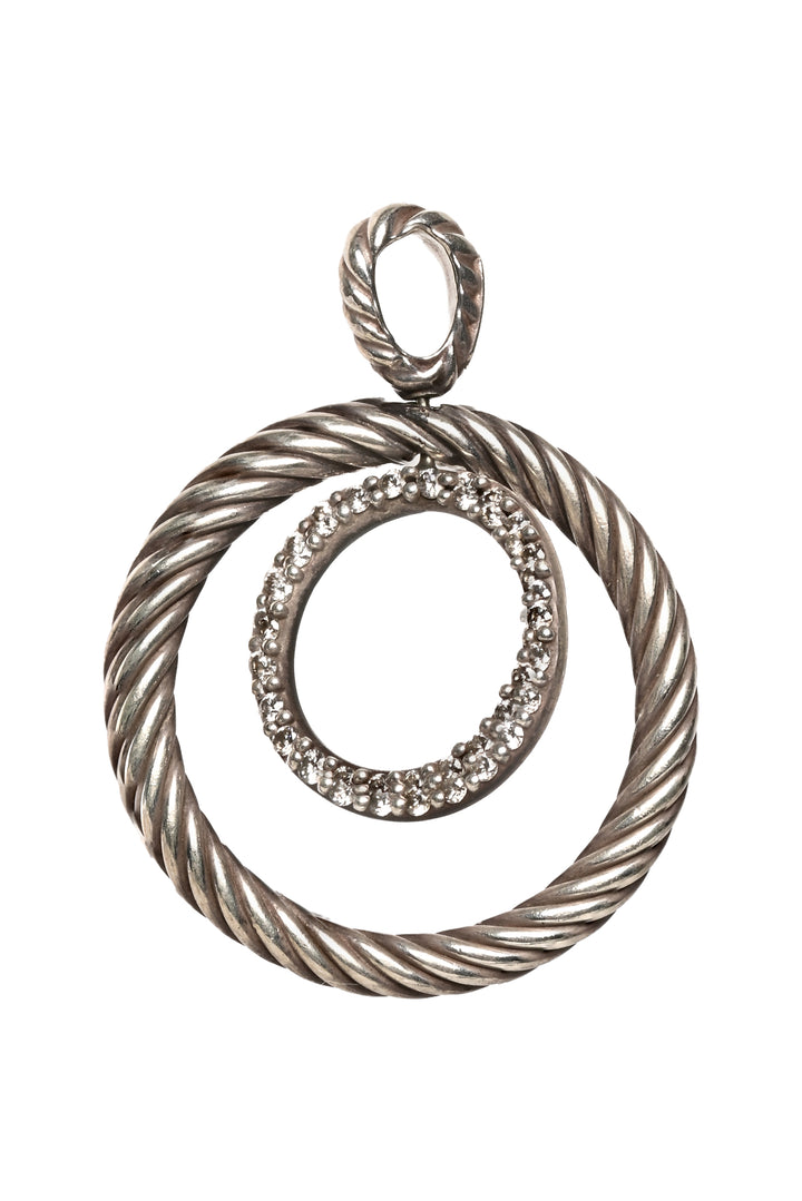 David Yurman Diamond Mobile Circle Pendant