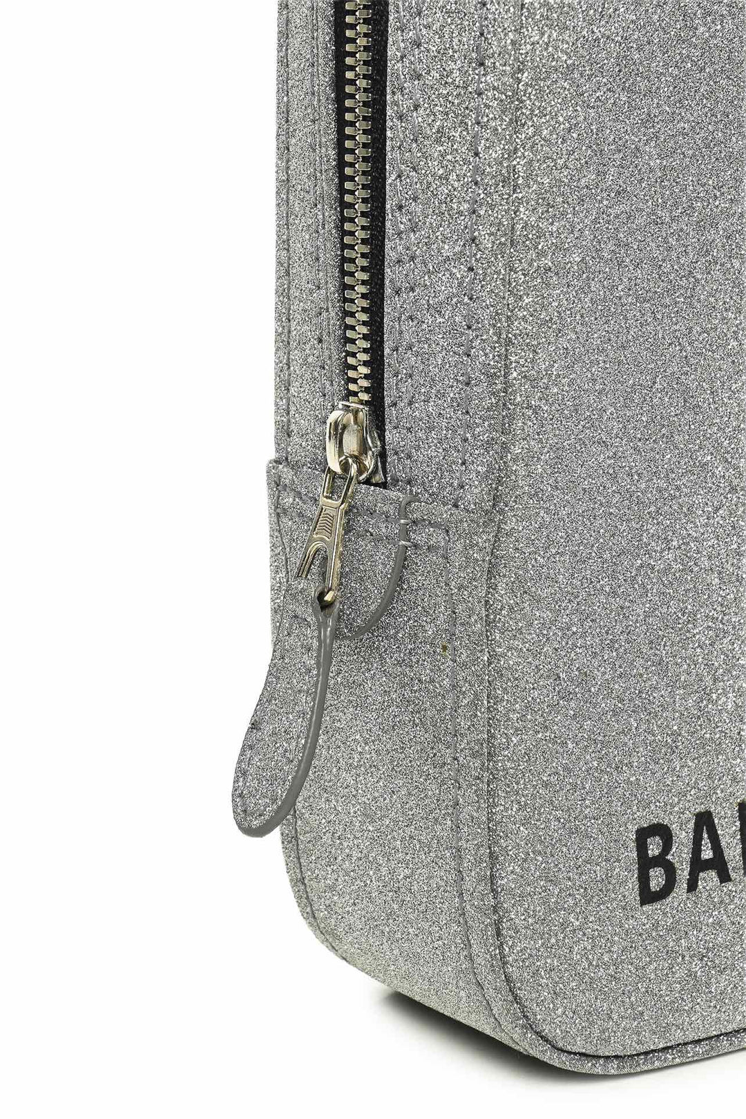 Balenciaga F/W 2018 Logo Glitter Triangle Clutch