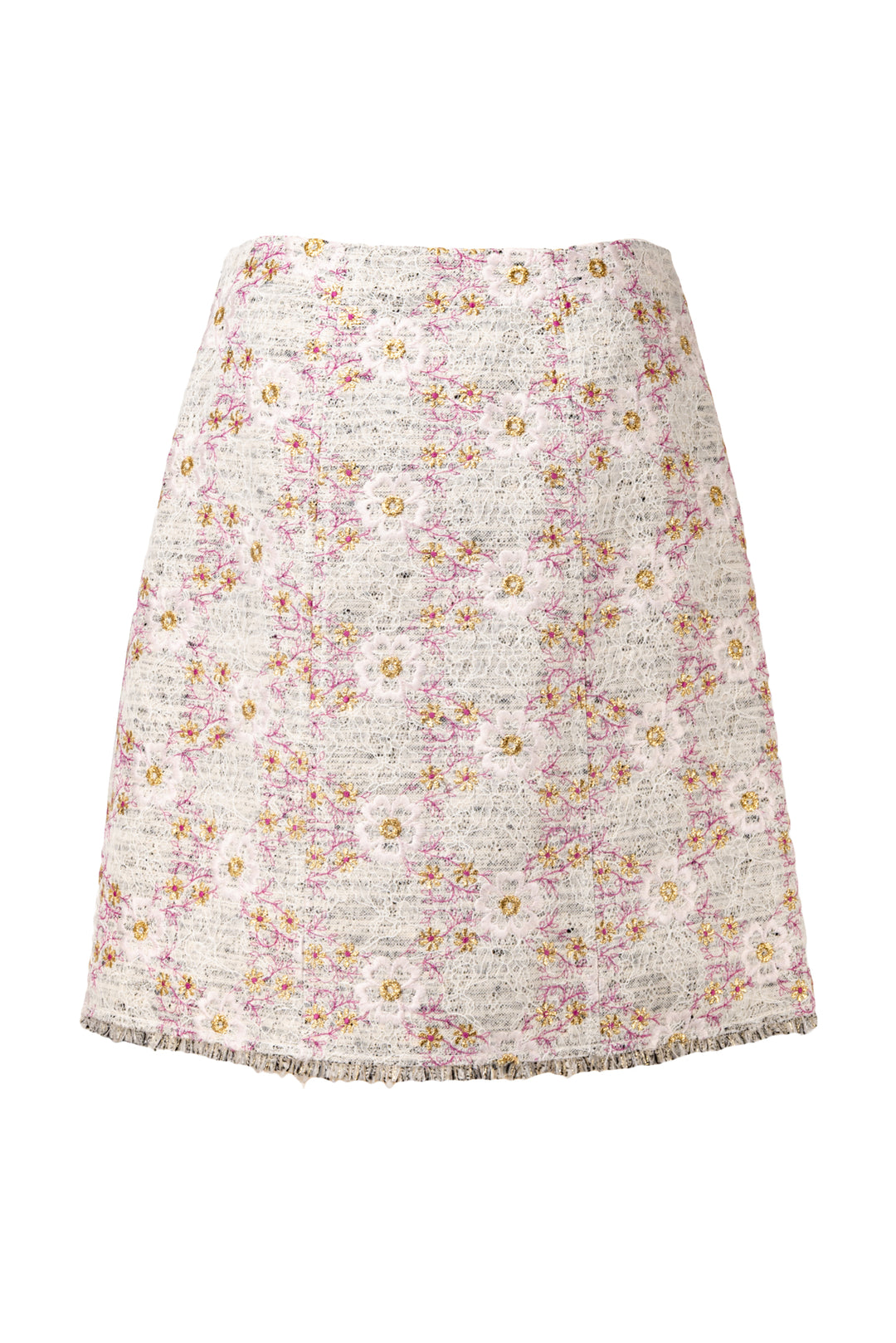 Giambattista Valli Size 6 Floral Embroidered Skirt