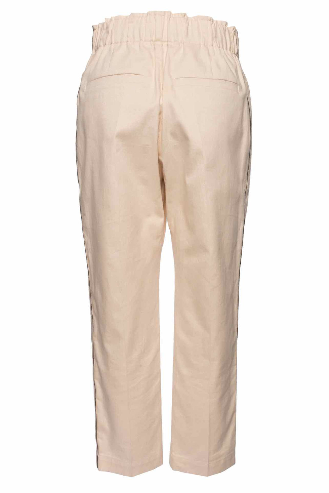 Brunello Cucinelli Size 4 Monili Trim Cotton Pants