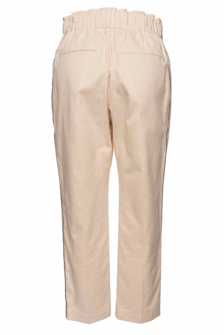 Brunello Cucinelli Size 4 Monili Trim Cotton Pants