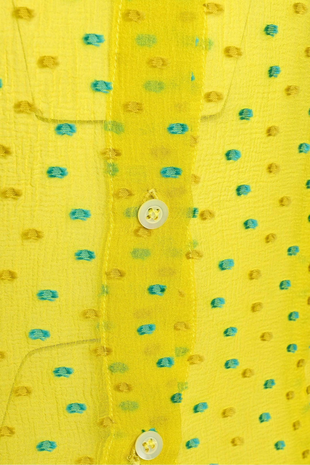 Dries Van Noten Size 38 Dotted Sheer Blouse