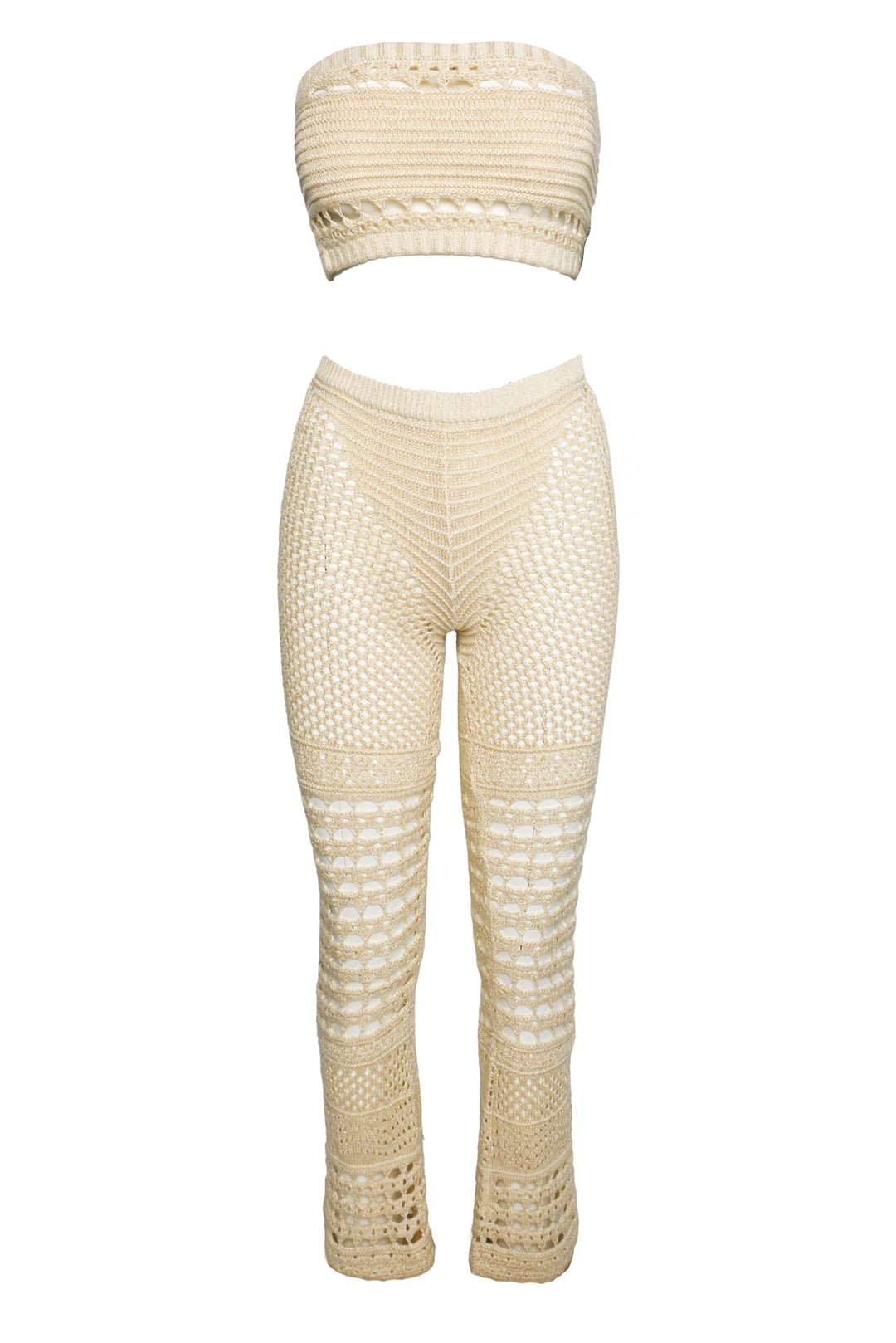 Retrofete Size XS/S Luiz Knit Crochet Top & Tatiana Crochet Pant Set